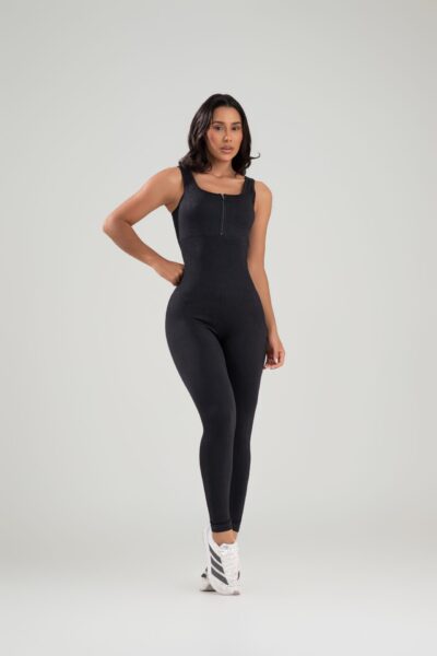 Macacão Fitness Feminino Canelado Premium Flythom