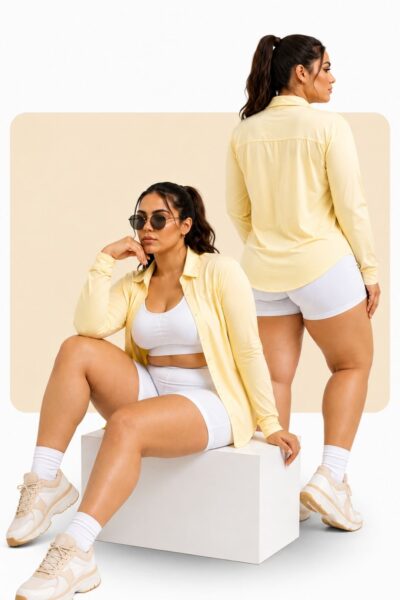 Camisa Feminina Manga Longa Proteção UV Heloysa Fitness
