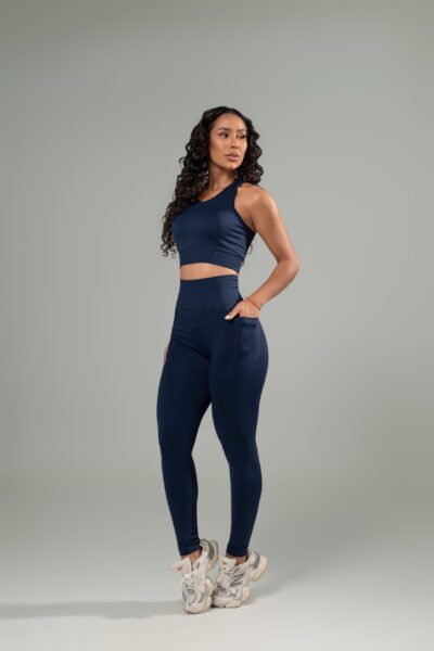 Conjunto Fitness Legging com Bolso Lateral